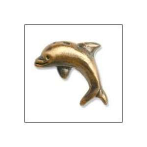  Buck Snort Cabinet Hardware 249 Dolphin Knob Side to Side 