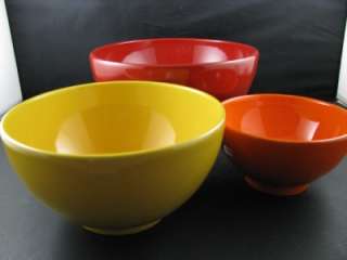 Weachtersbach Red, Yellow & Orang Nesting Bowl Set 3pcs  