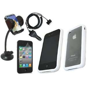  Car Charger, In Car Suction Windscreen Holder For Apple iPhone 4 4G HD