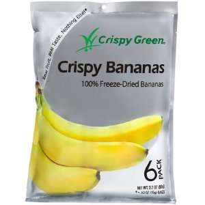  Crispy Green Fruit Snacks, Crispy, 3.2 oz, 3 ct, Bananas 