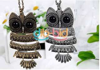   Charming New Lovely Style Retro Night Owl Pendant Necklace #2 Hot