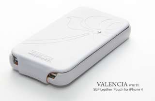 SGP iPhone 4S Valencia Leather Case   White 884828112431  