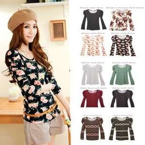 New Women Fashion Fleece Puff Sleeves Top *FOR Winter* *10 colors 