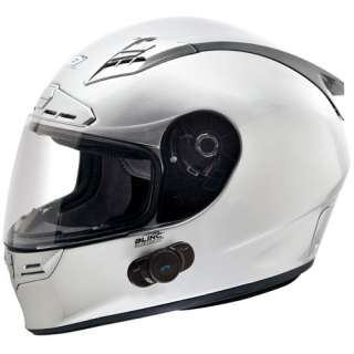   II Bluetooth Communication Street Bike Motorcycle Helmet Silver  