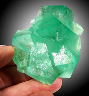 New 3.3 ElectricGreen FLUORITE Octo Crystals S.Africa  