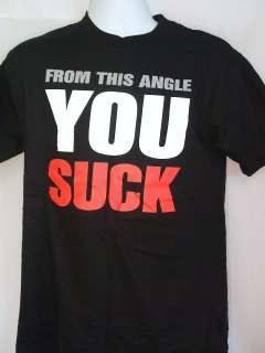 KURT ANGLE You Suck WWE Authentic T shirt TNA  