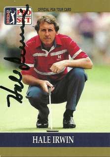 Hale Irwin Signe PGA Tour Pro Set Card PSA COA Golf  