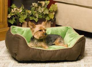 KH Mfg Lounge Sleeper Self Warming Eco Friendly Dog Cat Pet Bed Mocha 