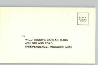 Postcard Wild Woodys Bargain BarnIndependence,MO  