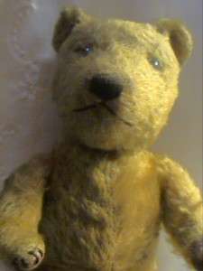 ANTIQUE CHILTERN TEDDY BEAR DOG FACE STRAW FILLED FULLY JOINTED 