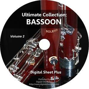 BASSOON Sheet Music Ultimate Collection VOLUME 2 DVD  