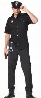 E77 Mens Cops Police Officer Halloween Fancy Dress Up Costume Outfit M 