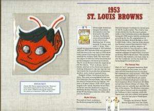 1953 ST LOUIS BROWNS OFFICIAL JERSEY PATCH WILLABEE  