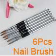 5X UV Gel Acrylic Nail Art Builder Brush Pen Tips 5 pcs  