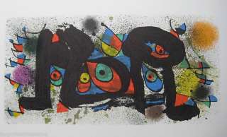 Joan Miro SCULPTURE PLATE 1 Lithograph w/ COA Mint Cond  