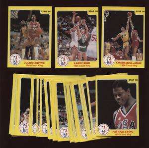 1985/86 Star Basketball Court Kings Set (33) NM/MT  