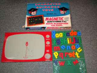 CHILD GUIDANCE MAGNETIC BOARD WITH ALPHABETS VINTAGE  
