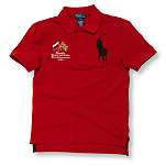 RALPH LAUREN Russia Crossed Flags Country polo shirt 8 16 years