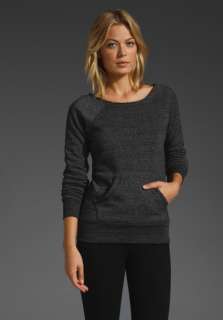 ALTERNATIVE APPAREL Maniac Eco Fleece Sweatshirt in Eco Black at 