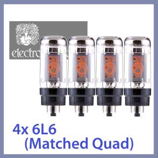 4x NEW Electro Harmonix 6L6 EH 6L6GC Power Vacuum Tubes, Matched Quad 