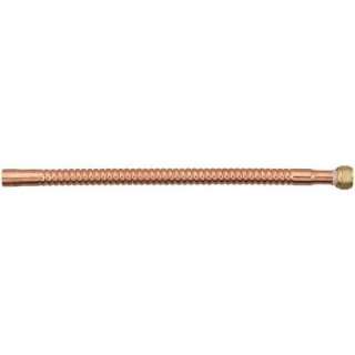   24 in. Copper Water Heater Connector FIP x S 7211 24 34FIP S at The