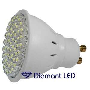 GU10 LED Energiesparlampe 54 superhelle LEDs warmweiss   hochvolt 