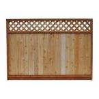68 1/2 in. x 8 ft. Western Red Cedar Lattice Top Fence Panel Reviews 