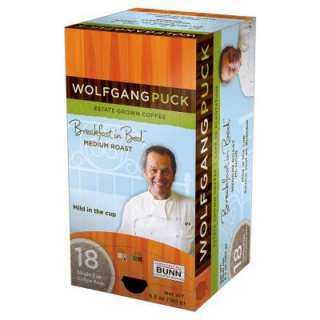 Wolfgang Puck Breakfast in Bed Single Cup Coffee Pods, 18 count 