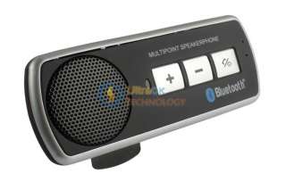 Bluetooth Multipoint Speakerphone Car Kit Handsfree +car charger 
