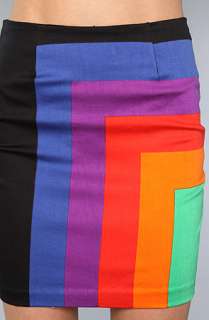 Motel The Becka Skirt in Rainbow  Karmaloop   Global Concrete 