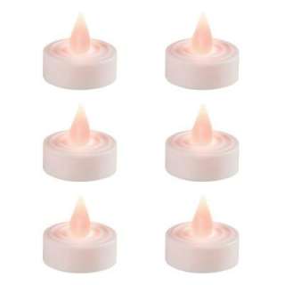   in. Battery Operated Tea Light with LED Flickering Flame (6 Pack