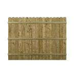 ft. x 8 ft. #1 Pressure Treated Pine 6 in. Dog Eared Fence Panel