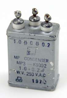 Servo MP Condenser Capacitor 1.0uF 0.2uF WV 250VAC  