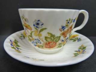 Aynsley Cottage Garden Teacup and Saucer  