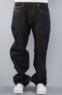 LRG The Play The Field Classic 47 Fit Jeans in Raw Dark Indigo Wash 