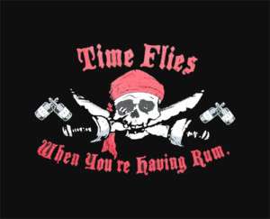Time Flies when your having Rum Funny T shirt  