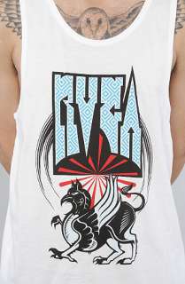 RVCA The Trigon Tank in White  Karmaloop   Global Concrete 