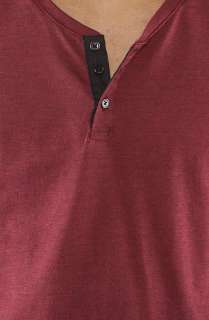 All Day The SS Henley in Burgundy Speckle  Karmaloop   Global 