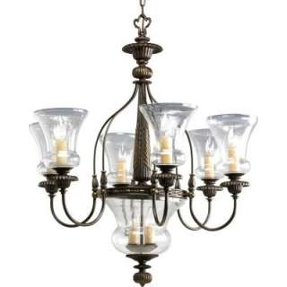 Fiorentino Collection Forged Bronze 6+3 light Chandelier