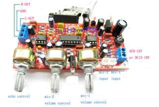   DIGITAL ECHO SURROUND NE5532 PRE AMP for MICROPHONE DIY KIT  