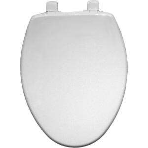 BEMIS Elongated Closed Front Toilet Seat in White 1580SLOW 000 at The 