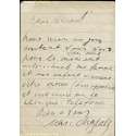 MARC CHAGALL   AUTOGRAPH LETTER SIGNED  