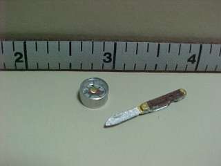 Pen Knife & Compass #719/1205   Dollhouse Miniature  