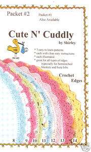 Cute N Cuddly   7 Easy Crochet Edge Patterns Pattern#2  