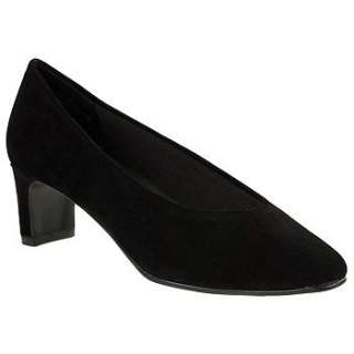 Womens Annie Dawne Black Velvet Suede Shoes 