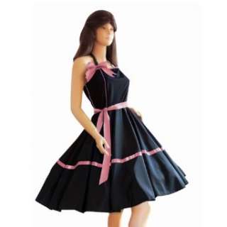 Kleid Kleider für Petticoat Petticoats Pettycoat 50er 60er schwarz 