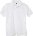 Hanes Blended Jersey Polo (Set of 3)   Pale Pink (Childrens)