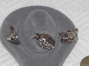 Vintage Jewelry Brooches Pins Southwest cowboy themed on Miniature 