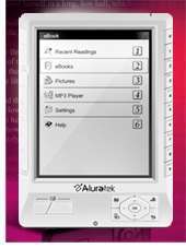 Aluratek Libre eBook Reader Pro   2GB SD Card, 100 Free Books, Built 