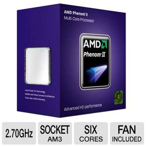 AMD HDT45TWFGRBOX Phenom II X6 1045T Processor   Six Core, 6MB L3 